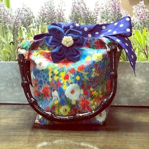 Floral  handmade pocketbook